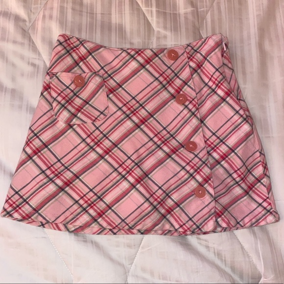 Girls Gymboree pink plaid skourt size 7 - Picture 1 of 5